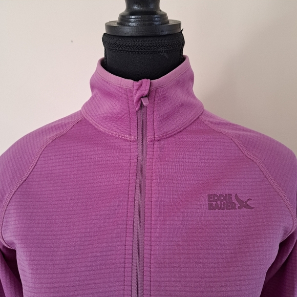 Eddie Bauer Activator Grid Fleece Half Zip Pullover Pink Size Small Active Top - Picture 8 of 14